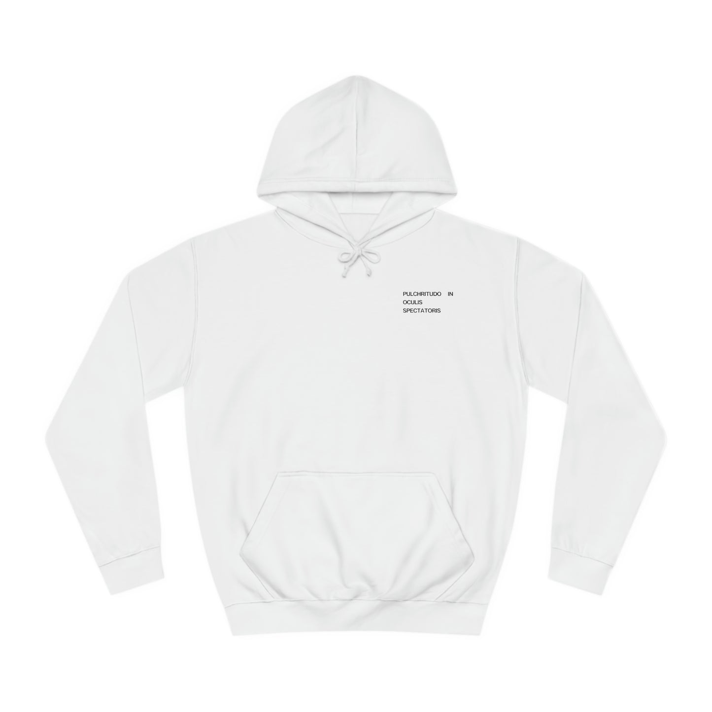 Arctic White Everything Everywhere Hoodie with Black graphics