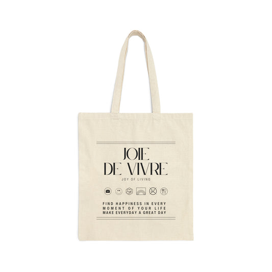 Joie De Vivre Front side of tote bag