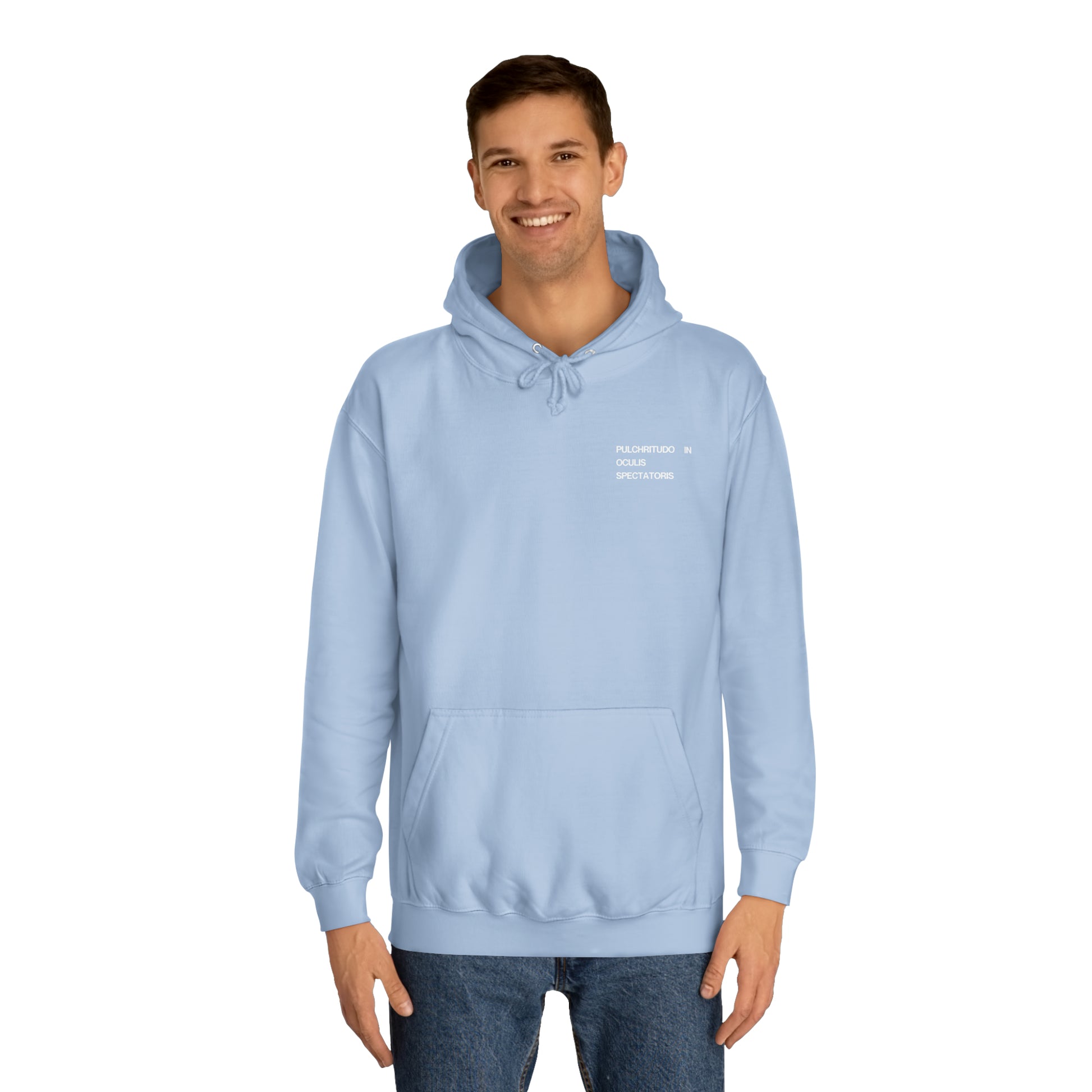 Front of sky blue everything everywhere unisex graphic hoodie