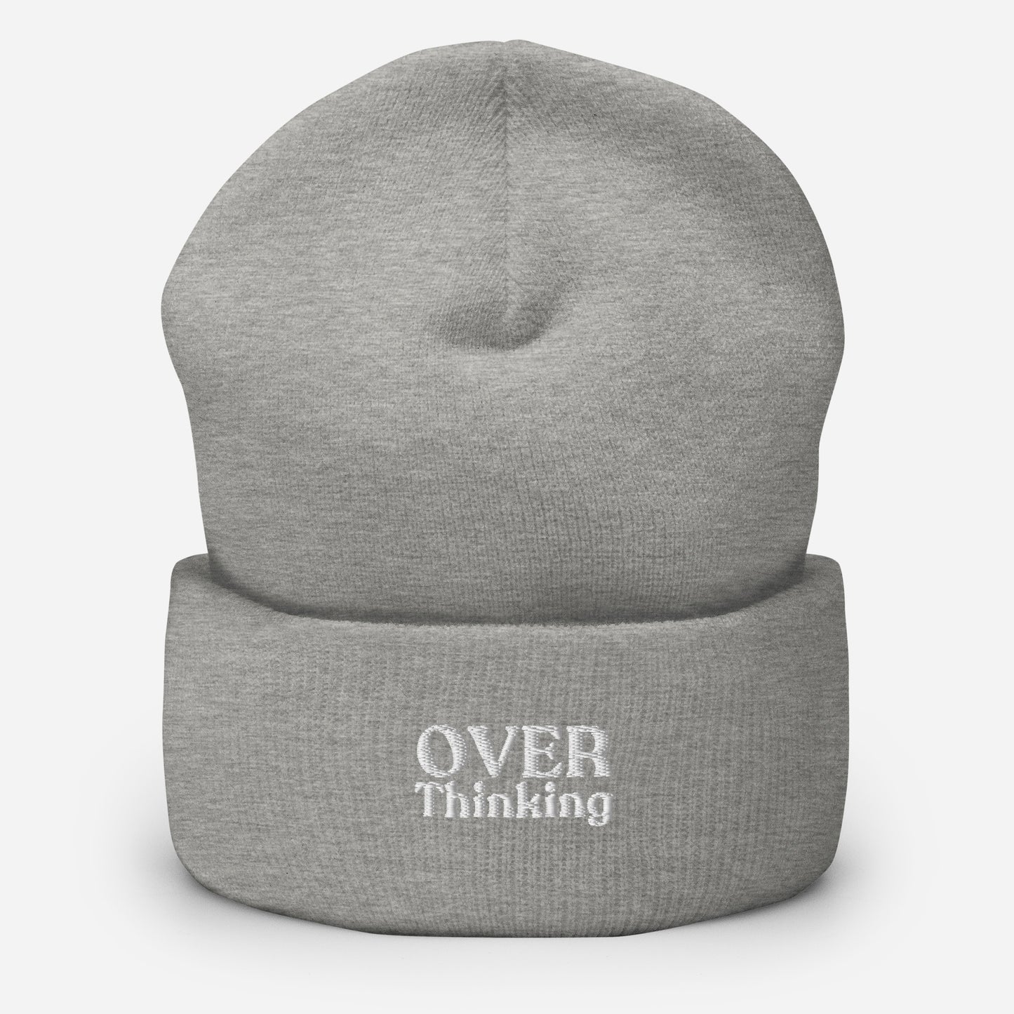 gainsboro grey overthinking beanie