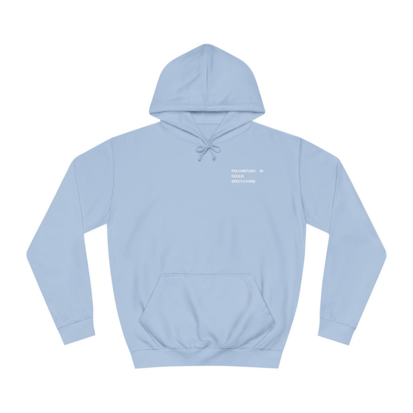 front of sky blue everything everywhere graphic hoodie 